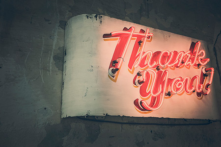Thank You! Thank You Neon sign