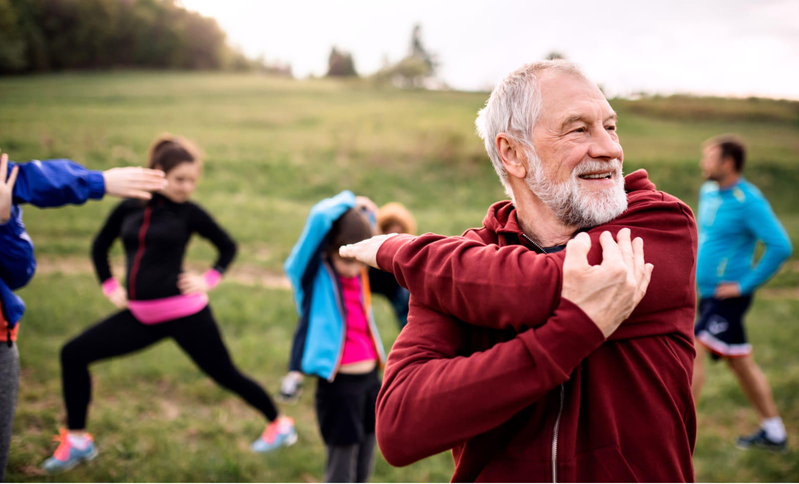 senior man exercising